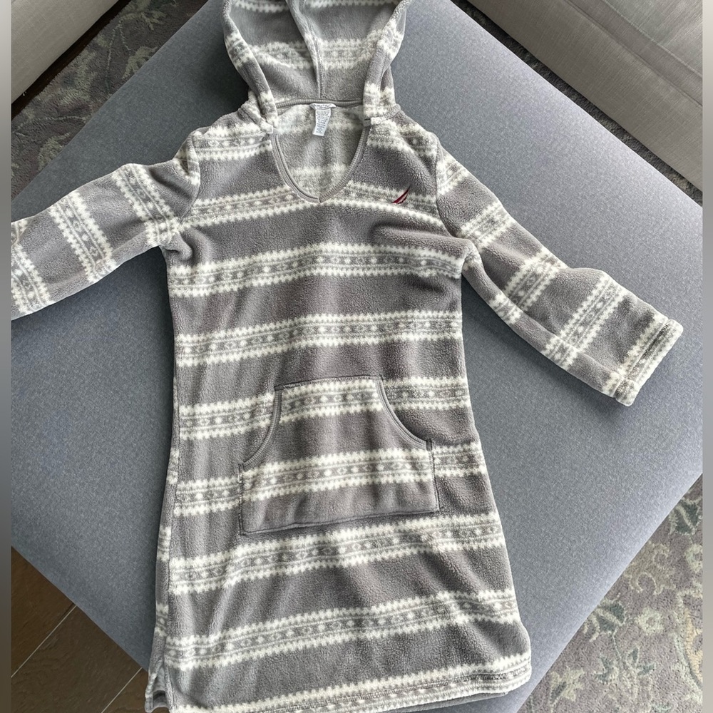Nautica Intimates Sleepwear Nightgown |Fleece with Pockets NWOT | Small
